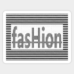 Fashion Black and White Sticker